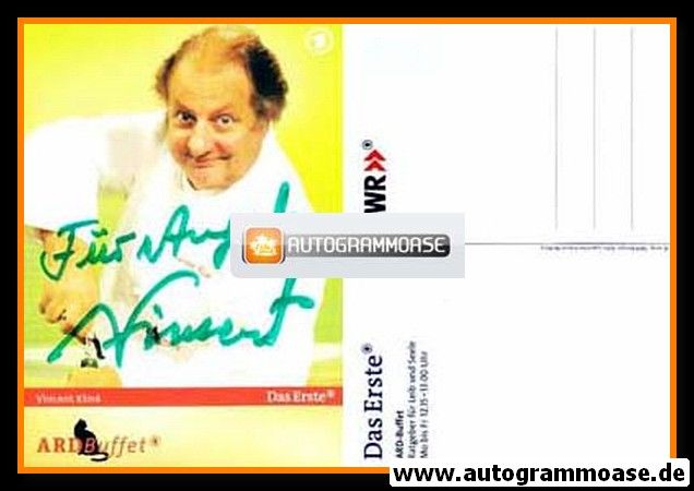 Autogramm TV | ARD | Vincent KLINK | 2000er "ARD-Buffet"