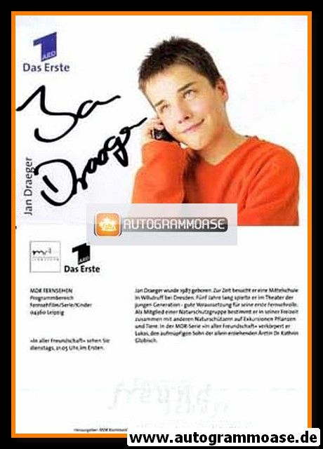 Autogramm TV | ARD | Jan DRAEGER | 2000er "In Aller Freundschaft" 