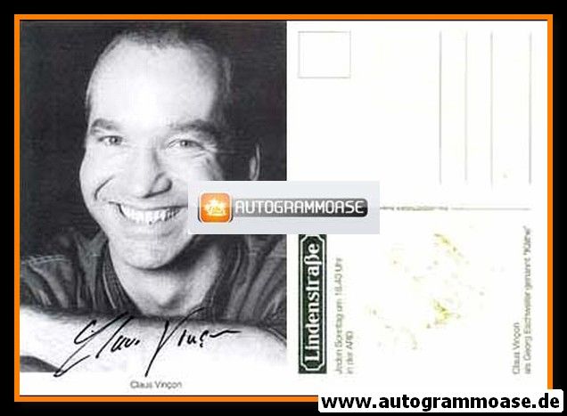 Autogramm TV | ARD | Claus VINCON | 1990er "Lindenstrasse" (Benjamin)