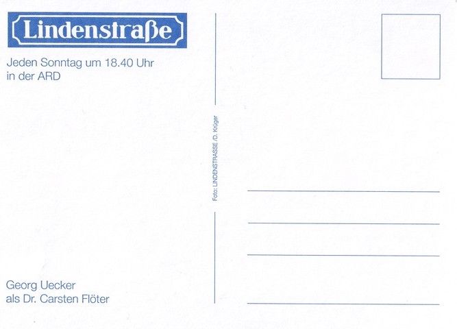 Autogramm TV | ARD | Georg UECKER | 1990er "Lindenstrasse" (Krüger)