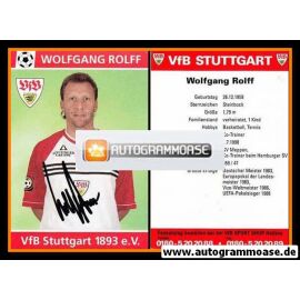 Autogramm Fussball | VfB Stuttgart | 1998 | Wolfgang ROLFF