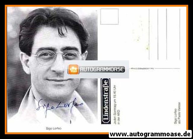 Autogramm TV | ARD | Sigo LORFEO | 1990er "Lindenstrasse" (Portrait SW) Krüger 1