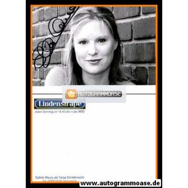 Autogramm TV | ARD | Sybille WAURY | 1990er "Lindenstrasse" (Portrait SW) Lukaschek