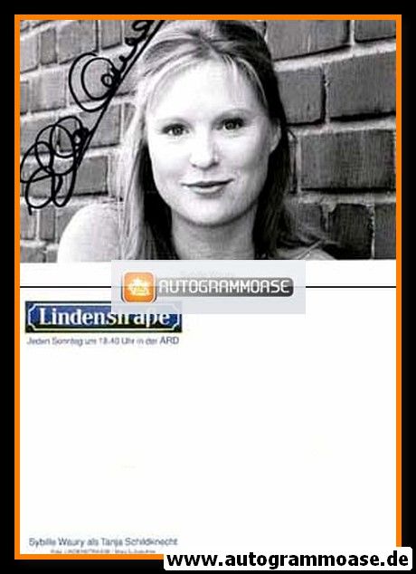 Autogramm TV | ARD | Sybille WAURY | 1990er "Lindenstrasse" (Portrait SW) Lukaschek