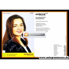 Autogramm Radio | RBB | Kathrin WEIGEL | 2000er (Portrait Color) 2