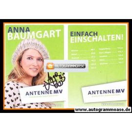 Autogramm Radio | Antenne MV | Anna BAUMGART | 2000er (Portrait Color) 2