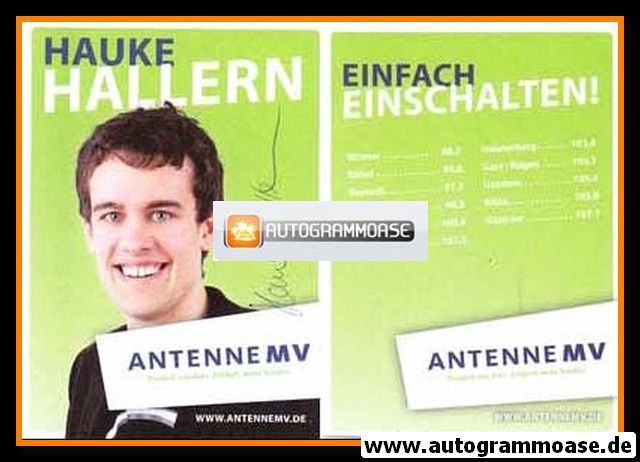 Autogramm Radio | Antenne MV | Hauke HALLERN | 2000er (Portrait Color) 1