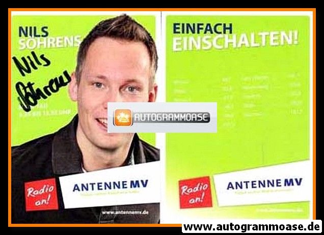 Autogramm Radio | Antenne MV | Nils SÖHRENS | 2000er (Portrait Color) 