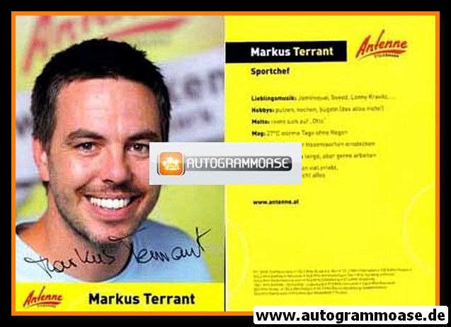 Autogramm Radio | Antenne Steiermark | Markus TERRANT | 2000er (Portrait Color)