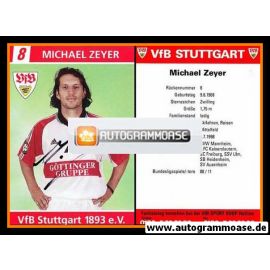 Autogramm Fussball | VfB Stuttgart | 1998 | Michael ZEYER