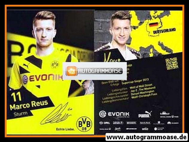 Autogramm Fussball | Borussia Dortmund | 2014 Druck | Marco REUS