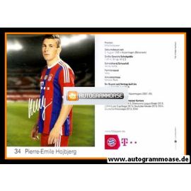 Autogramm Fussball | FC Bayern München | 2014 Druck | Pierre-Emile HOJBJERG (weiss)