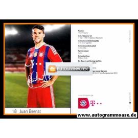 Autogramm Fussball | FC Bayern München | 2014 Druck | Juan BERNAT