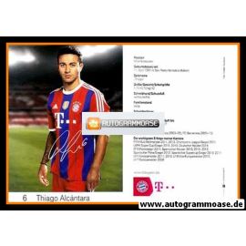 Autogramm Fussball | FC Bayern München | 2014 Druck | Thiago ALCANTARA