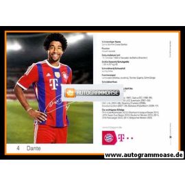 Autogramm Fussball | FC Bayern München | 2014 Druck | DANTE