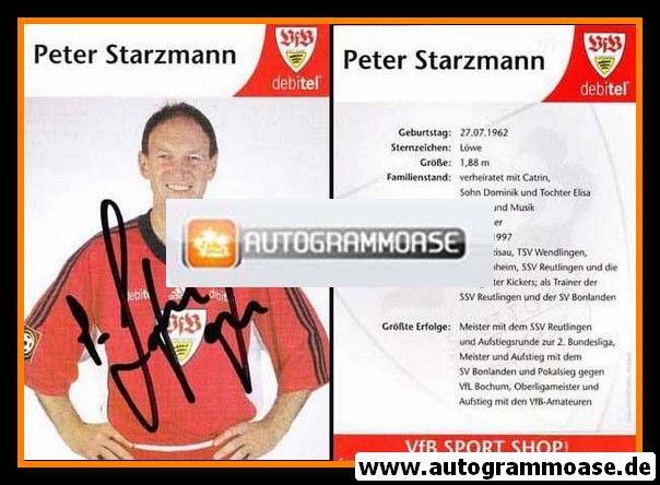 Autogramm Fussball | VfB Stuttgart | 1999 | Peter STARZMANN