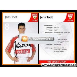 Autogramm Fussball | VfB Stuttgart | 1999 | Jens TODT