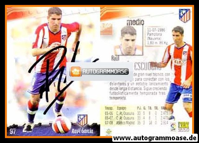 Autogramm Fussball | Atletico Madrid | 2008 Sabi | Raul GARCIA