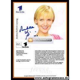 Autogramm TV | ARD | Andrea Kathrin LOEWIG | 2002 "In Aller Freundschaft" (Jehnichen)