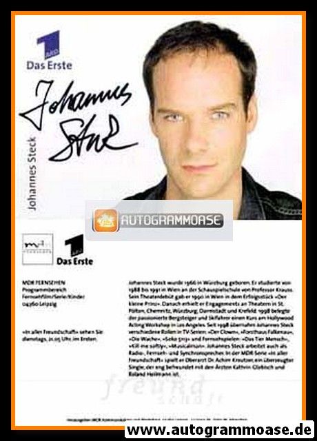 Autogramm TV | ARD | Johannes STECK | 2000er "In Aller Freundschaft" 2