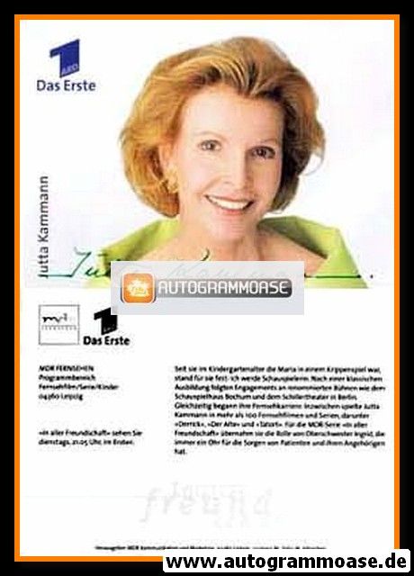 Autogramm TV | ARD | Jutta KAMMANN | 2000er "In Aller Freundschaft" 3