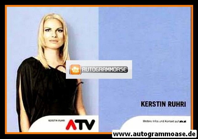 Autogramm TV | ATV | Kerstin RUHRI | 2000er (Portrait Color)