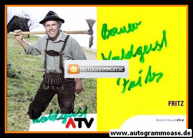 Autogramm TV | ATV | FRITZ (Waldgeist) | 2000er (Portrait Color)