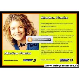 Autogramm Radio | BR Bayern 3 | Marion FUCHS | 2000er (Portrait Color)