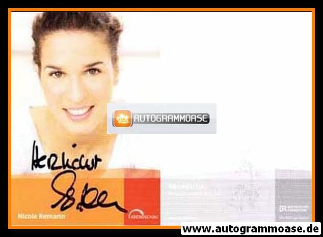 Autogramm TV | BR | Nicole REMANN | 2000er "Abendschau"
