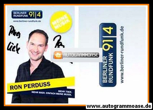 Autogramm Radio | Berliner Rundfunk 91.4 | Ron PERDUSS | 2000er (Portrait Color)