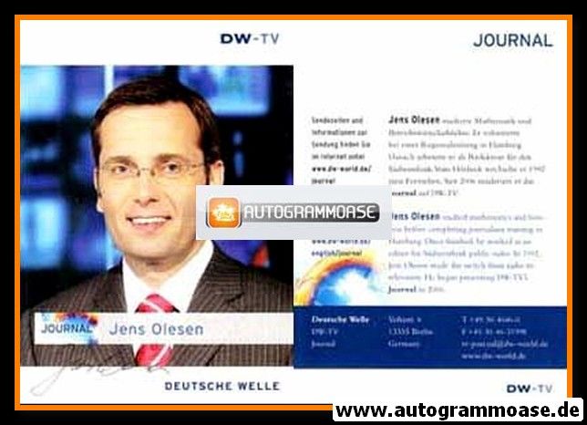 Autogramm TV | DW-TV | Jens OLESEN | 2000er "Journal"