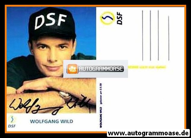 Autogramm TV | DSF | Wolfgang WILD | 1990er (Portrait Color)