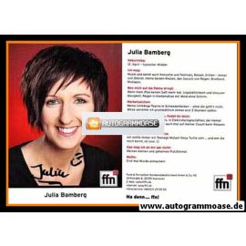 Autogramm Radio | FFN | Julia BAMBERG | 2000er (Portrait Color)