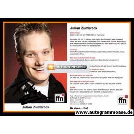 Autogramm Radio | FFN | Julian ZUMBROCK | 2000er (Portrait Color)