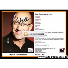 Autogramm Radio | FFN | Martin JÜRGENSMANN | 2000er (Portrait Color)