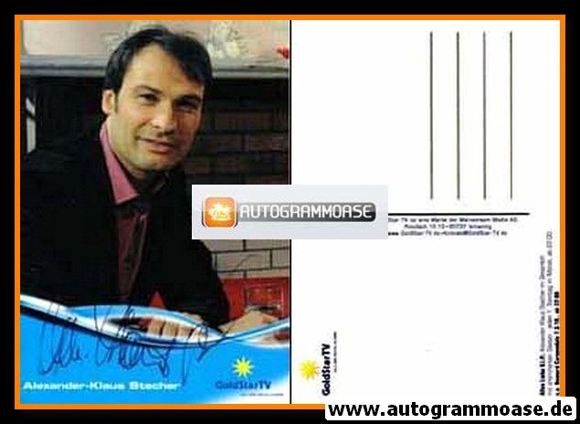 Autogramm TV | Goldstar TV | Alexander-Klaus STECHER | 2000er (Portrait Color)