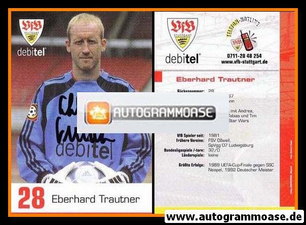 Autogramm Fussball | VfB Stuttgart | 2000 | Eberhard TRAUTNER