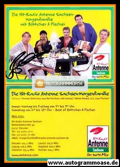 Autogramm Radio | Antenne Sachsen | MORGENFAMILIE | 2000er (Böttcher & Fischer)