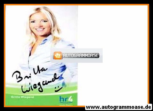 Autogramm Radio | HR4 | Britta WIEGAND | 2000er (Portrait Color)