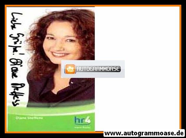 Autogramm Radio | HR4 | Diane STEFFENS | 2000er (Portrait Color)