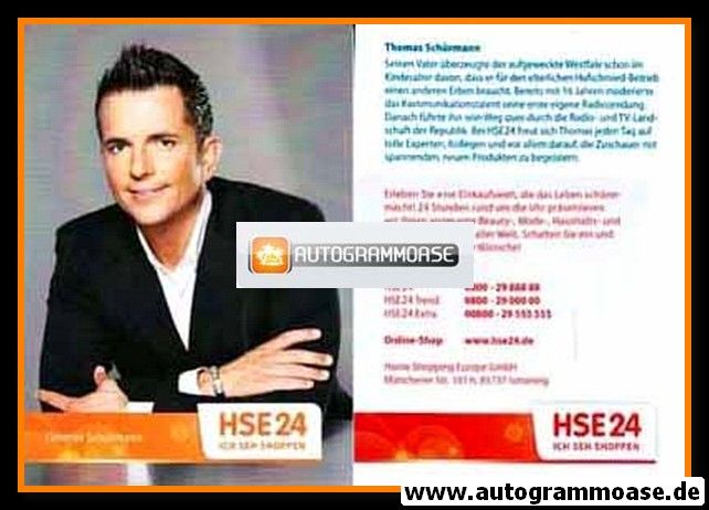 AK TV | HSE24 | Thomas SCHÜRMANN | 2010er (Portrait Color)