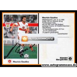 Autogramm Fussball | VfB Stuttgart | 1990 | Jürgen HARTMANN