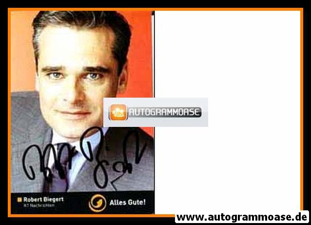 Autogramm TV | Kabel1 | Robert BIEGERT | 2000er "K1 Nachrichten"