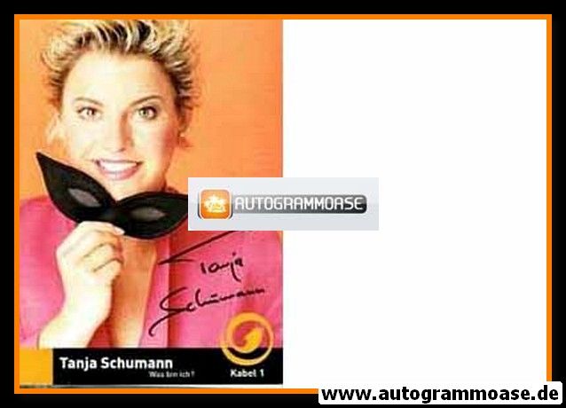Autogramm TV | Kabel1 | Tanja SCHUMANN | 2000er "Was Bin Ich"