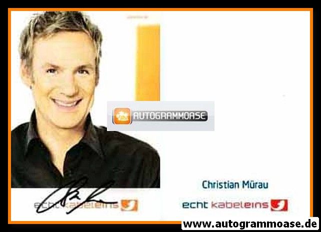 Autogramm TV | Kabel1 | Christian MÜRAU | 2000er (Portrait Color)