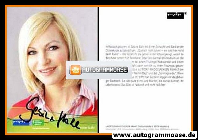 Autogramm Radio | MDR1 Sachsen-Anhalt | Gesine STAHL | 2010er (Portrait Color)