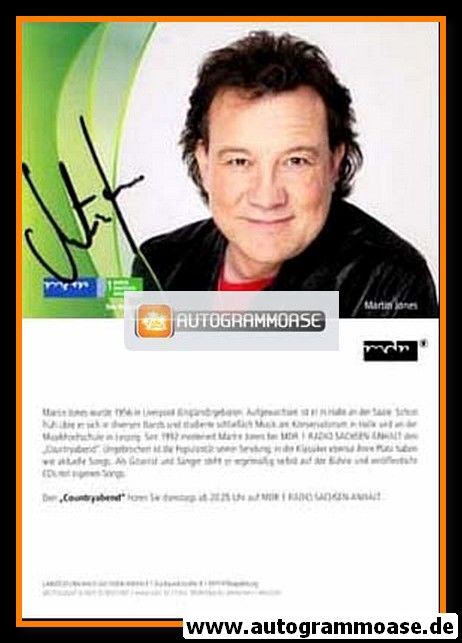 Autogramm Radio | MDR1 Sachsen-Anhalt | Martin JONES | 2010er "Countryabend"