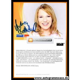 Autogramm TV | MDR | Andrea BALLSCHUH | 2010er (Portrait Color)
