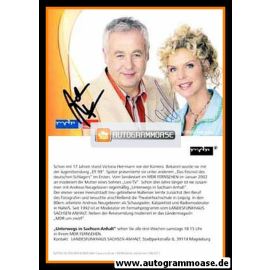 Autogramme TV | MDR | Andreas NEUGEBOREN + Victoria HERRMANN | 2010er "Unterwegs In Sachsen-Anhalt"