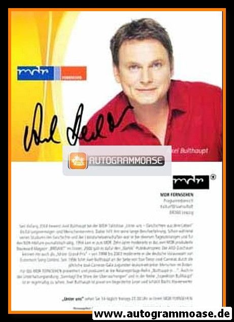 Autogramm TV | MDR | Axel BULTHAUPT | 2010er "Unter Uns"